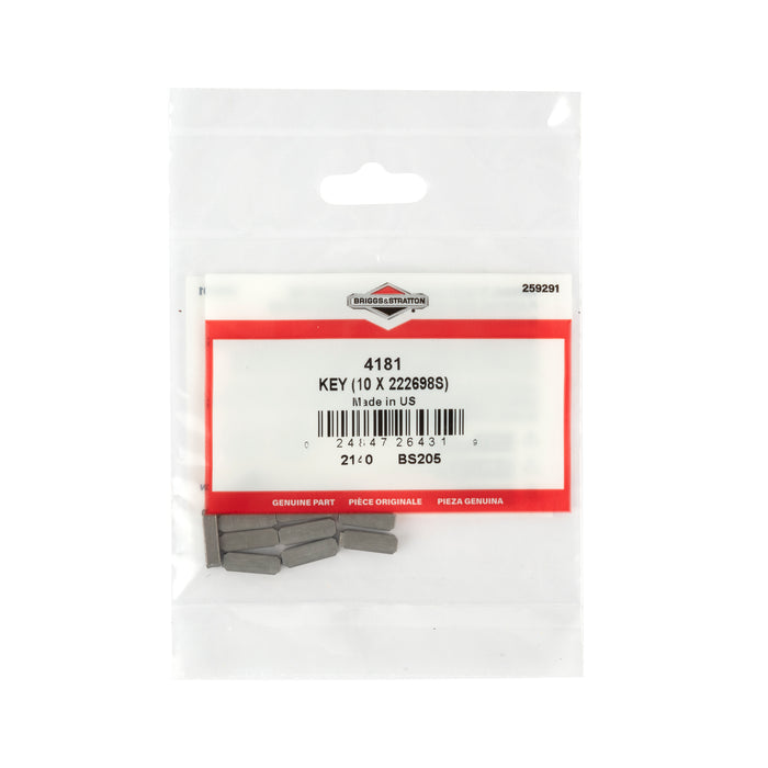 Briggs & Stratton 4181 10-Pack Of 222698S Flywheel Key