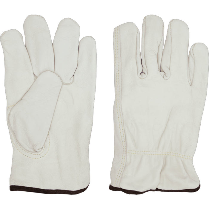 Ironwear 4189 Buffalo Leather Gloves, Alabaster Finish, Durable Work Gloves