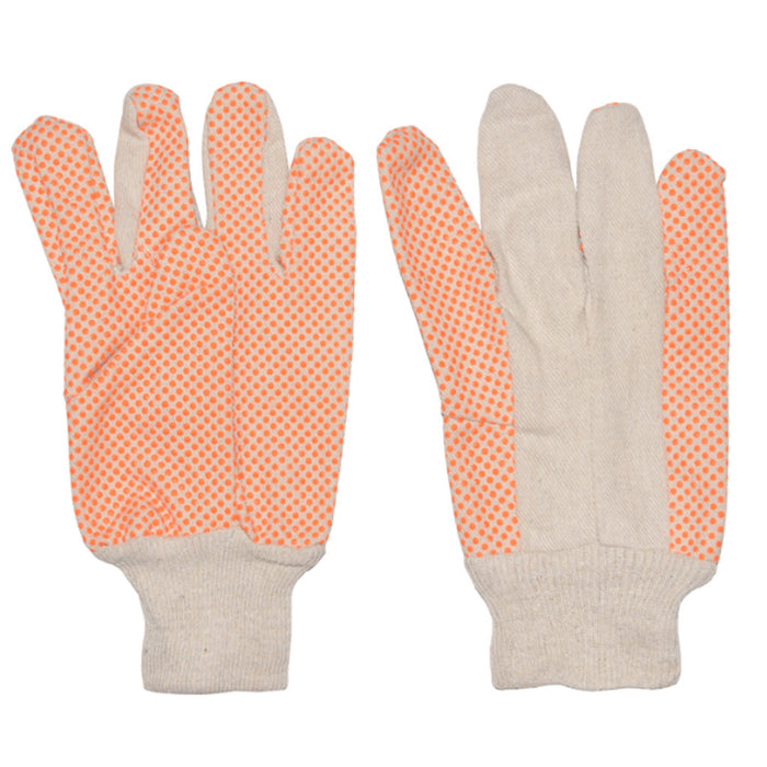 Ironwear Gloves Cotton/Polyester 10oz Orange Dot XL 4240-04-XL – PVC Dotted Grip