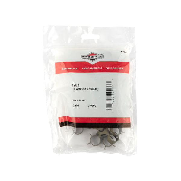 Briggs & Stratton 4263 Fuel Line Clamp (50 of 791850)