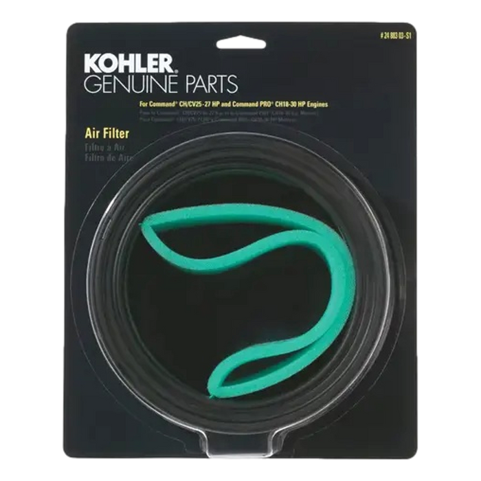 Kohler 47 883 03-S1 Air Filter Pre-Cleaner Kit CV17-23 CH18-25