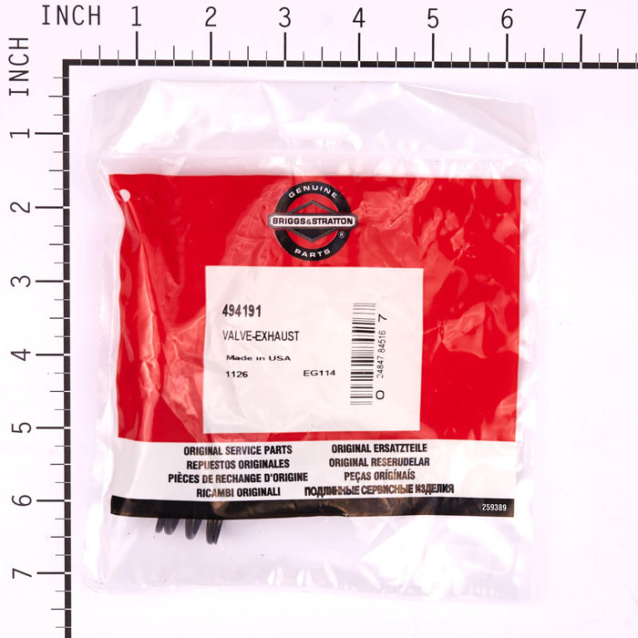 BRIGGS & STRATTON 494191 VALVE-EXHAUST
