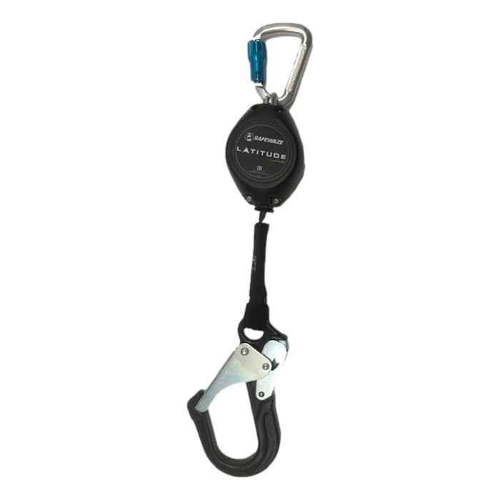 Safewaze 021-5287 Latitude HD 11' Single Web SRL Aluminum Carabiner Aluminum Rebar Hook