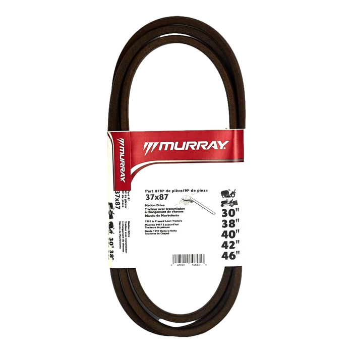 Murray 37X87 37X87MA Deck Belt Replacement PIX Kevlar Made for Lawn Tractors