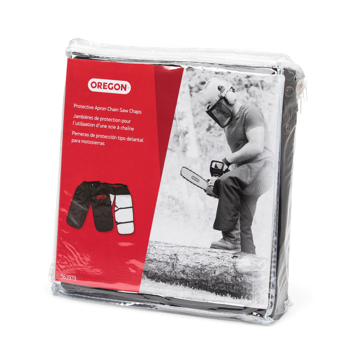 Oregon 563979 black apron-style protective chainsaw chaps