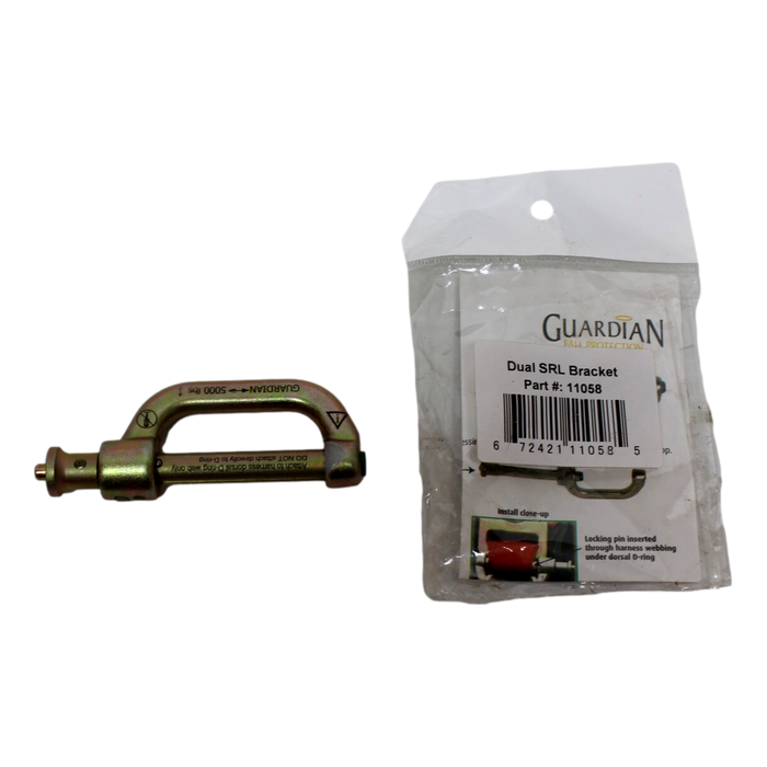 Guardian 11058 Single Eye Dual SRL Bracket for Self-Retracting Lifelines - OutdoorPowerDeals