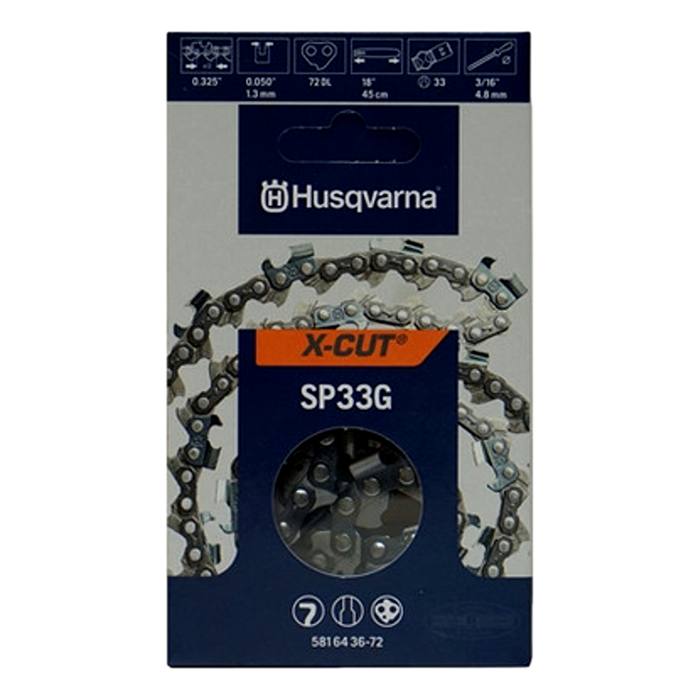 Husqvarna 585943272 581643672 Chainsaw Bar and Chain Combo 18