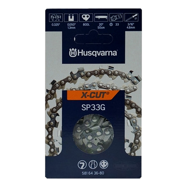 Husqvarna 581643680 Chainsaw Chain 20" SP33G X-Cut .325 .050 80DL OEM