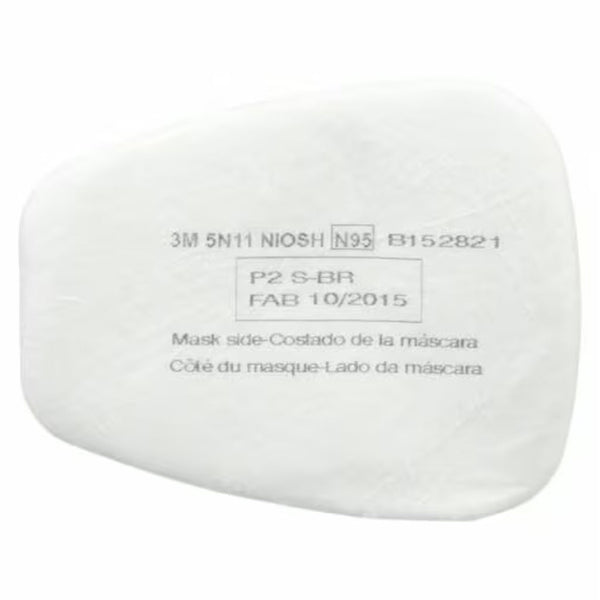 3M 5N11 N95 Particulate Filter, For Respiratory Protection (Pack of 10)