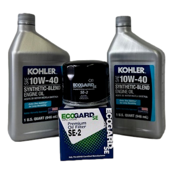 Mowertek Oil Change Kit 10W40 Replaces Kohler 25 357 70-S/12 50 01-S