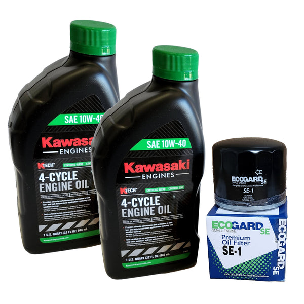 Kawasaki 99969-6296 Oil Change Kit 10W40 Synthetic w/SE-1 Filter
