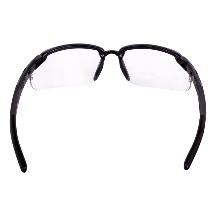 Radians Crossfire 296425 ES5 Bi-Focal Clear 2.5 Diopter Safety Glasses 6 Pack