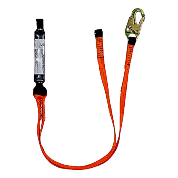 Safewaze FS88561-E Lanyard 6 ft V-Line Dual Leg Snap Hooks