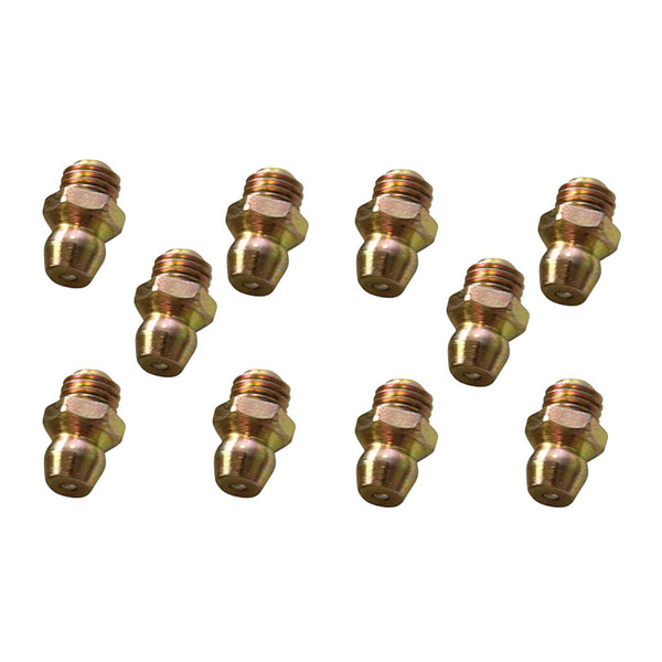Stens 416-553 Grease Fitting Straight 1/4"-28 straight 1/8" NPT (10 Pack)