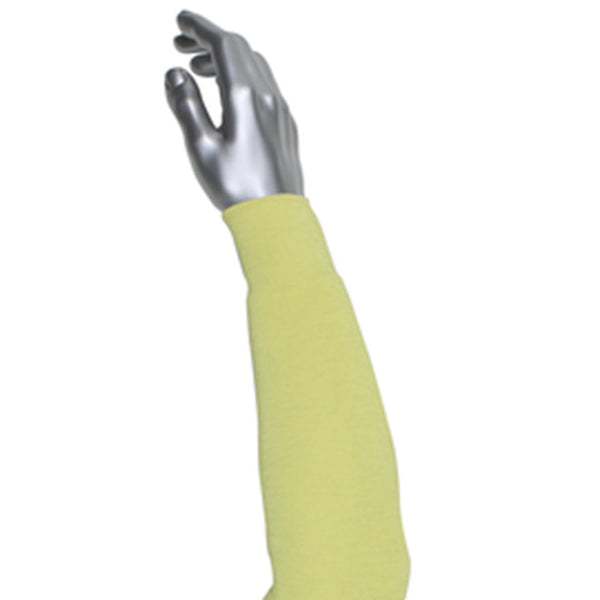 Radnor 18" Kevlar Sleeves, Cut-Resistant Protective Arm Sleeves, Yellow, 64056995