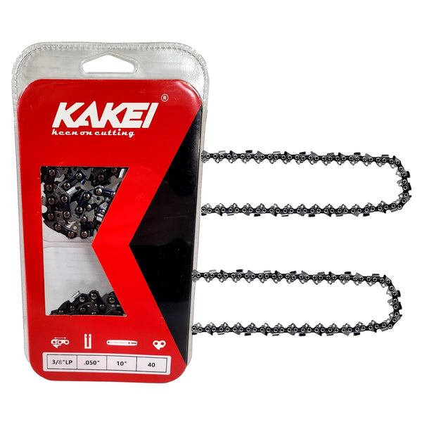 Kakei 1B0Q40 Chain 10'' 3/8'' LP 0.050'' 40 Semi Chisel (2 Pack)