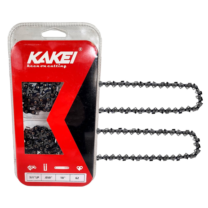 Kakei Bar and Chain Combo 18'' 3/8''lp 0.050'' 62 A041 (2 Chains and 1 Bar)