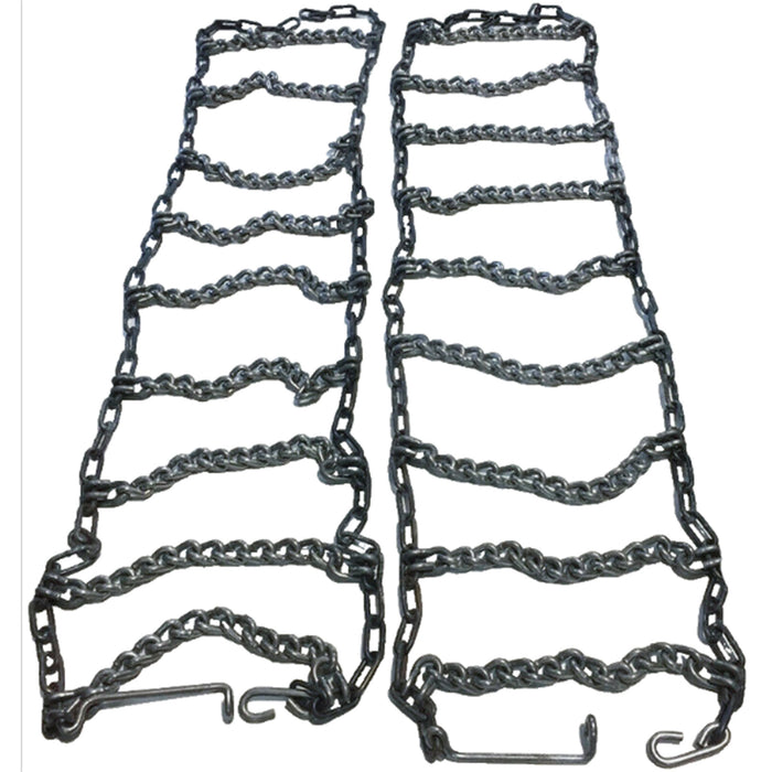 Skid Steer Uni Loader Tire Chains 8MM 10-16.5 - Made in USA Strong (Pair)
