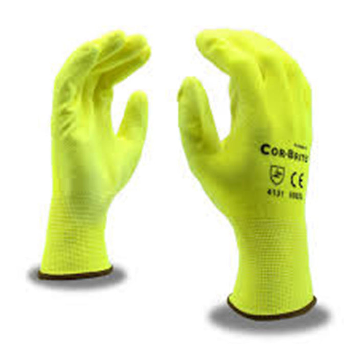 CORDOVA GLOVES COR-BRITE POLY HI-VIZ YELLOW 6902