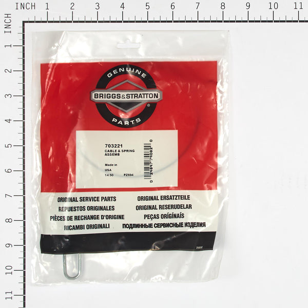 Briggs & Stratton 703221 Cable & Spring Assembly