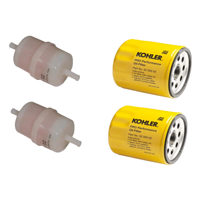 Rehlko/Kohler 24-050-13-S & 52-050-02-S Fuel & Oil Filter Set 2 Pack OEM