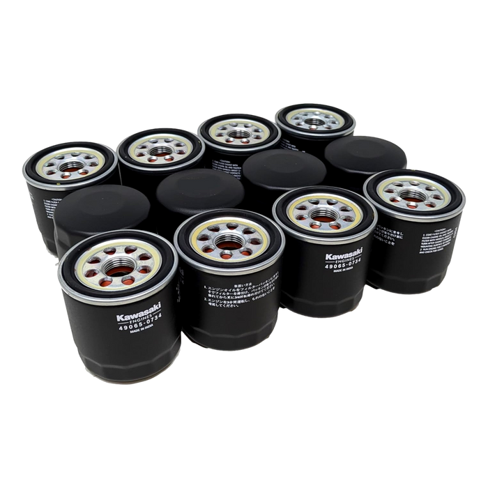 Case of 12 Genuine Kawasaki Oil Filters 49065-0734 (49065-0724) - OutdoorPowerDeals