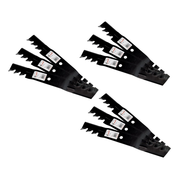 Rotary 12121 Mower Blades Mulch & Hi-Lift 54" Deck 187255MC (Set of 9)