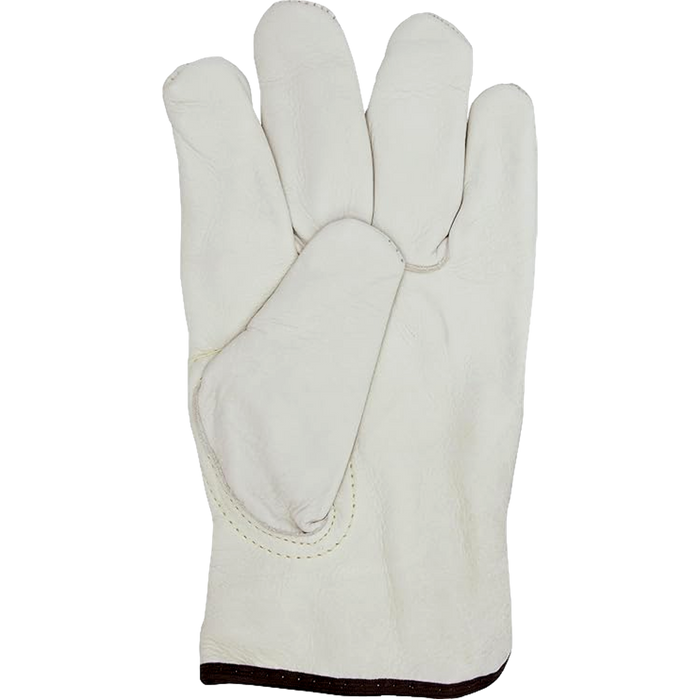 Ironwear 4189 Large Buffalo Leather Gloves Alabaster Finish Durable - OutdoorPowerDeals