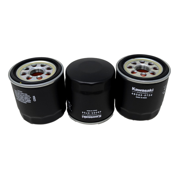 Kawasaki 49065-0734 Oil Filter 3 Pack Replaces 49065-0724 - OutdoorPowerDeals