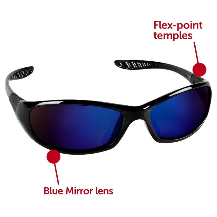 Kleenguard 20543 Blue Mirror Lens/Black Frames