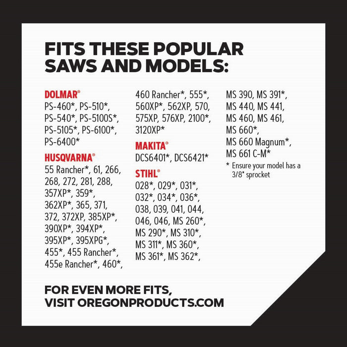 Oregon 72LPX084G 84 Drive Link Super 70 Chisel Chain 3/8-InchGrey