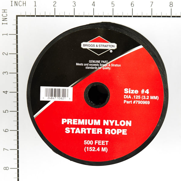 Briggs & Stratton 790969 500-foot Spool of Nylon Starter Rope Size 4