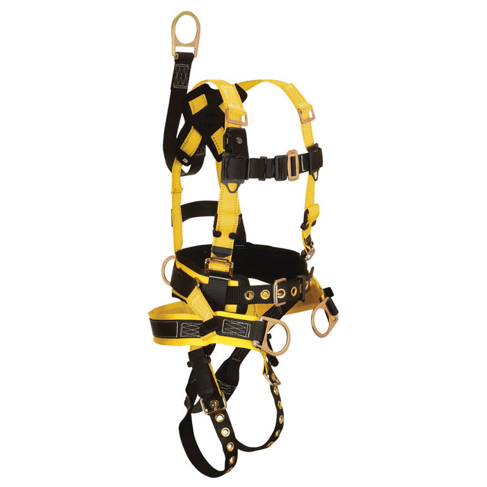 FallTech 8021 Full Body Belted Harness, 4 D-Rings