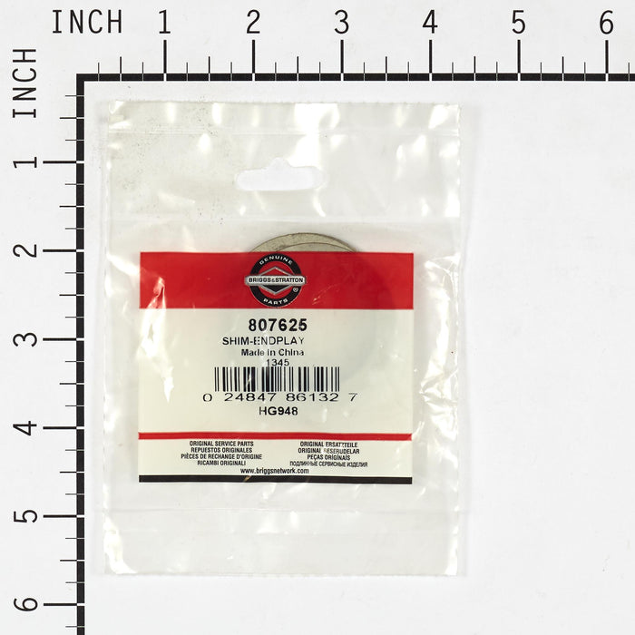 Briggs & Stratton 807625 Shim (Endplay)