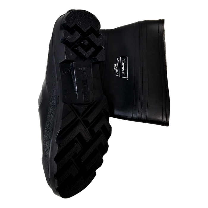 Ironwear 9253-B PVC Steel Toe Work Boots Waterproof Black Size 12 ASTM F2413