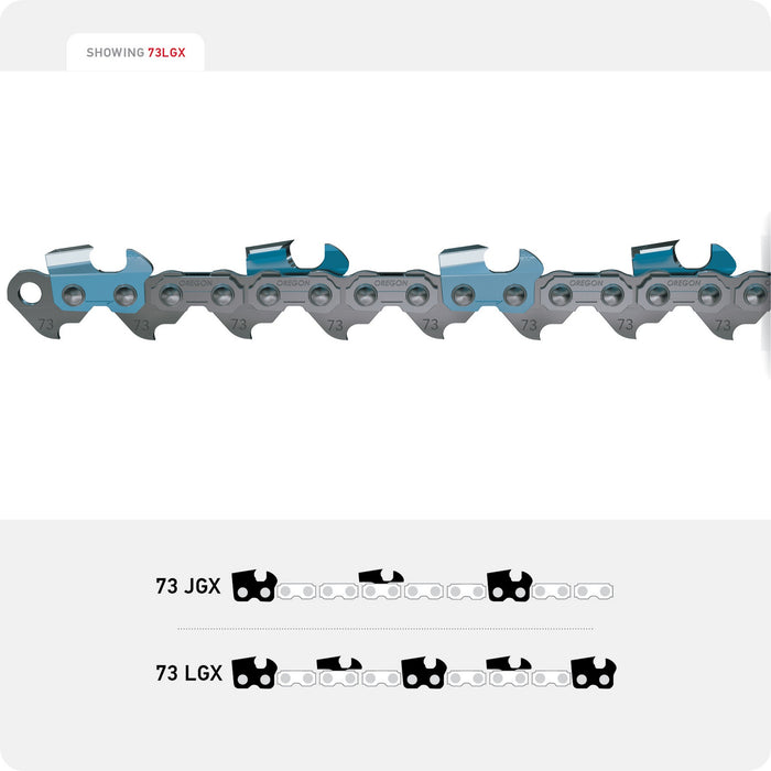 Oregon 73JGX072G Powercut Saw Chain  3/8   Skip