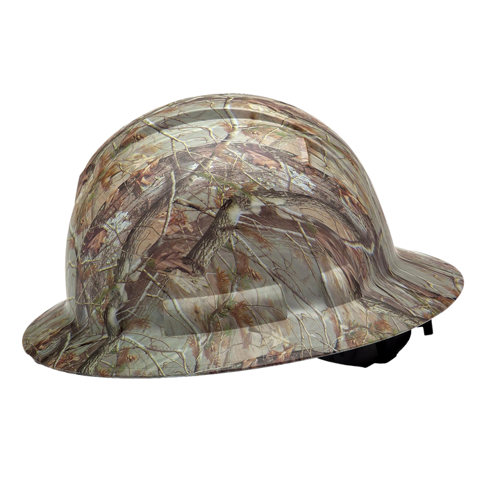 Pyramex HP54119 Ridgeline Full Brim Hard Hat Camo – 4-Point Suspension