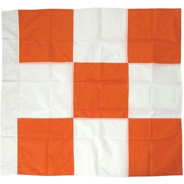 Safety Flag Co. APF2G Airport Safety Flag, 36"x36", Orange and White