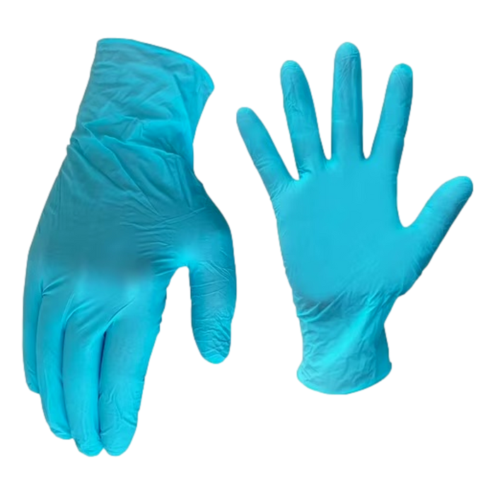 Radnor 64057294 8 Mil Nitrile Disposable Gloves, Blue, Medium, Box of 50