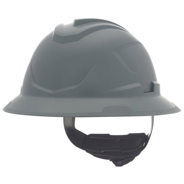 MSA V-Gard C1 Full Brim Hard Hat with Fas-Trac III Ratchet Suspension