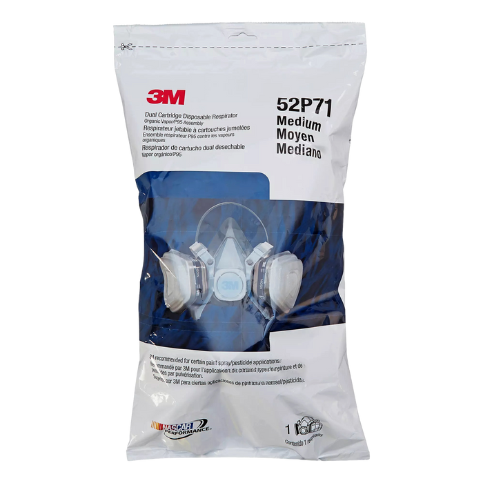 3M 5000 Series Half Face Respirator, Disposable, Pre-Assembled - OutdoorPowerDeals