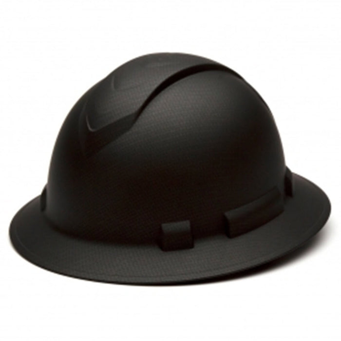 Pyramex HP54117 Black Full Brim Hard Hat with Suspension – OSHA Approved - OutdoorPowerDeals