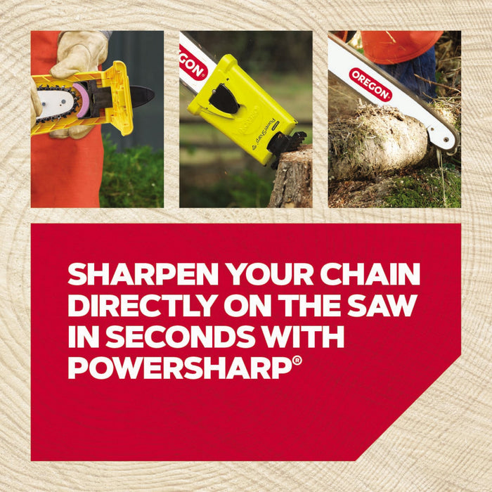 Oregon PowerSharp Chain & Stone Set Replacement for PowerSharp Portable Bar-Mounted Chainsaw Sharpener 541655 55 Drive Link Chain (PS55)