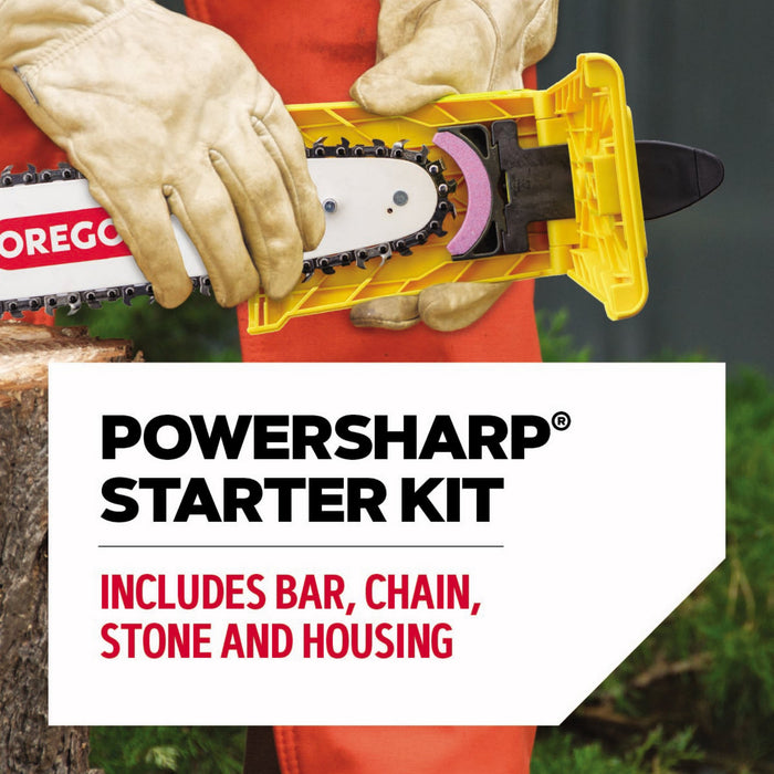 Oregon PowerSharp Chain & Stone Set Replacement for PowerSharp Portable Bar-Mounted Chainsaw Sharpener 541655 55 Drive Link Chain (PS55)