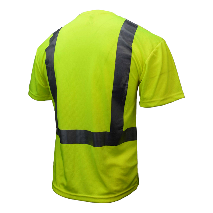 Radians ST11-2PGS 2XL Hi-Viz Green T-Shirt, Class 2, Moisture-Wicking - OutdoorPowerDeals
