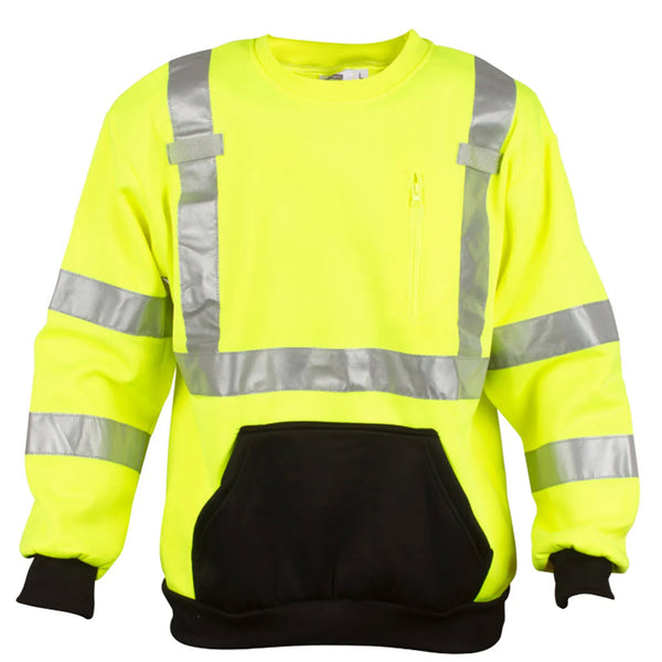 Cordova Sweatshirt Hi-Vis Lime Medium SS101 ANSI Class 3 Compliant