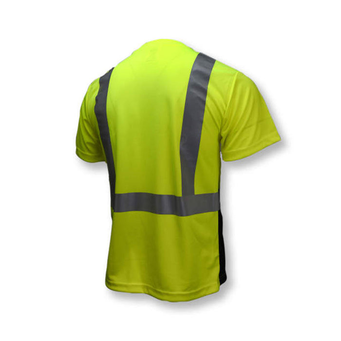 Radians ST11B-2PGS Class 2 Hi-Viz/Black T-Shirt, Moisture-Wicking