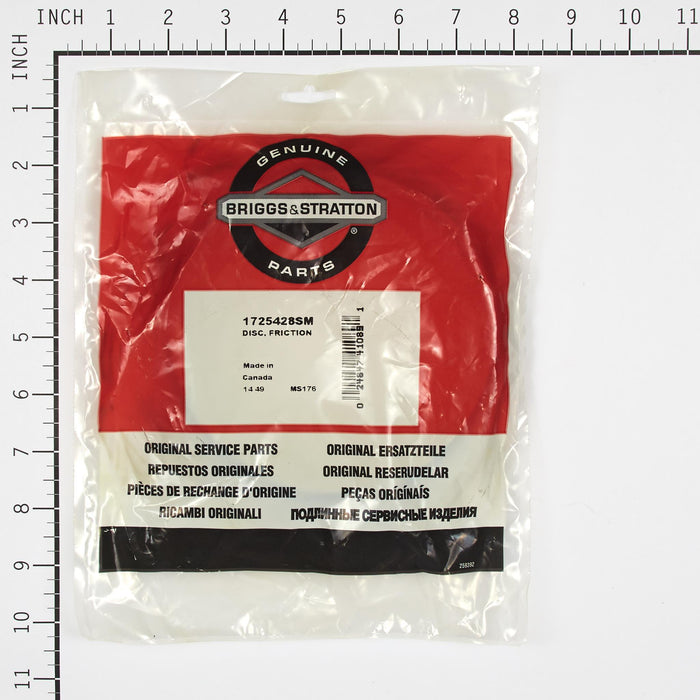 BRIGGS & STRATTON 1725428SM DISC FRICTION GREY
