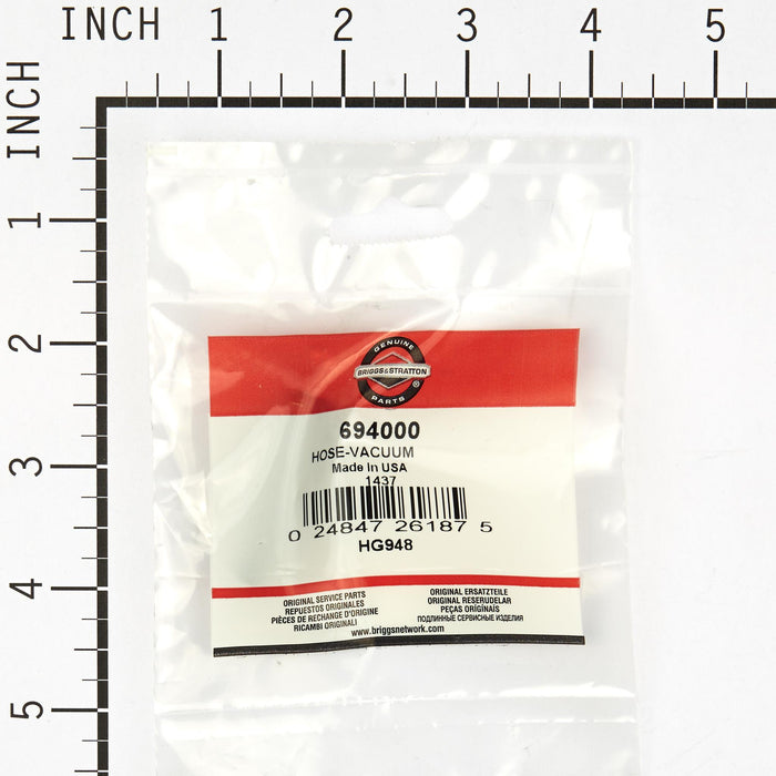 Briggs & Stratton 694000 Vacuum Hose – OEM Engine Hose