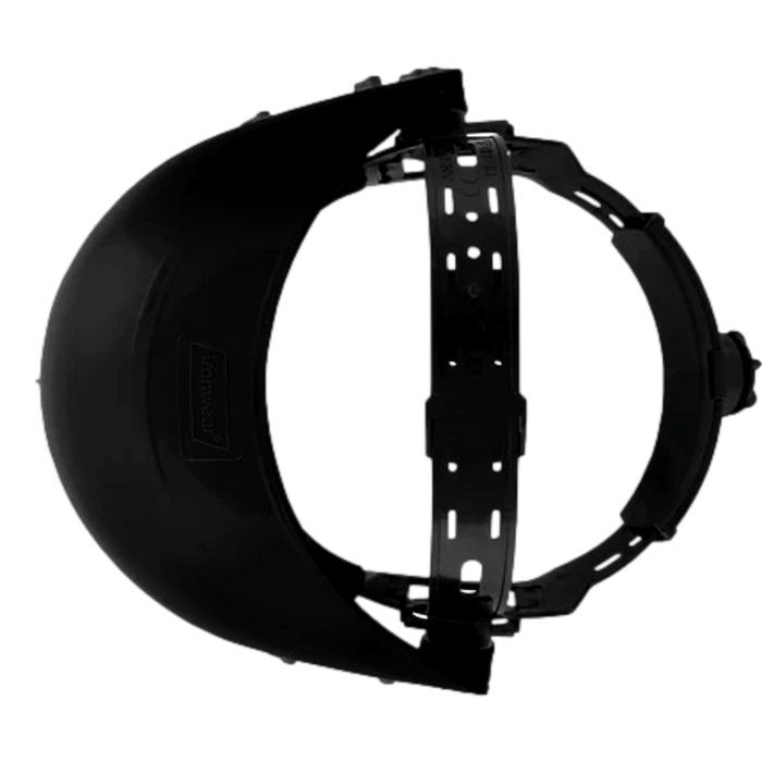 Ironwear 3942 Ratchet Headgear, Black, Adjustable Safety Face Shield Support - OutdoorPowerDeals